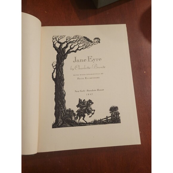 Jane Eyre and Wuthering Heights Bronte Sisters 1943 Random House Boxed Set - Picture 7 of 16